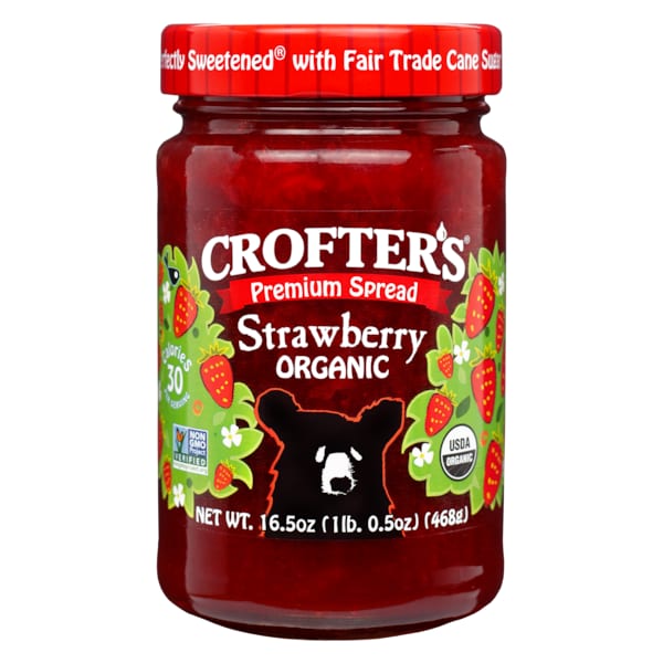 Crofters Organic Spread Premium Strawberry, PK6 60067275006511 - main